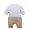 Newborn Gentleman Jumpsuits One Piece Long Sleeve Baby Boys Party Formal Tuxedo Outfit Suit 3 6 9 12 Months - Image 3