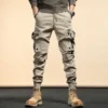 Male Cowboy Pants Aesthetic Cargo Jeans for Men Black Trousers Motorcycle Denim High Quality Goth New in 2024 Trend Stylish Kpop - Image 2