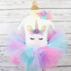 One Year Baby Girl Dress Unicorn Party Girls Tutu Dress Toddler Kids Clothes Baby 1st First Birthday Outfits Infantil Vestido - Image 3
