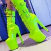 20cm Thin High Heels Ankle Boots Platform Unisex Botas Stripper Gothic Belt Buckle Pole Dance Heels Women Buckle Party Shoes - Image 6