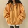 Y2K Korean Hoodie Women Harajuku Oversized Casual Hooded Coats Lantern Long Sleeve Pocket Pullover Sweatshirt - Image 3