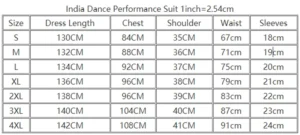 Indian Dance Performance Clothes for Women India Dress Heavy Industrial Embroidery Belly Dance Dress Oriental Dance Outfit - Image 6