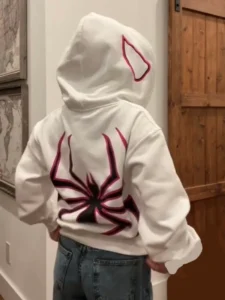 Y2K zip up hoodie women Gothic Spider Print Hoodie kawaii streetwear Sweatshirt Vintage clothing Loose Hip Hop Punk Clothes Tops - Image 4