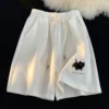 Y2k Hip Hop Cute Cat Men's Shorts Summer New Loose Fashion Brand Casual Wide Leg Pants 90s Vintage Streetwear Trousers Male Y2k - Image 2
