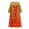 Girls Ethnic Dress Set Bollywood Indian Salwar Kids Performance Cosplay Costume Carnival Outfit - Image 3