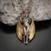 Sexy Gothic Bat Demon Angel Pendant Necklace for Men and Women Personalized Party Cosplay Accessories Gift - Image 2