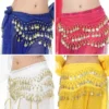 Women Sexy Thailand/India/Arab Dancer Skirt Belly Dance Hip Scarf Wrap Belt Dancer Skirt Female Show Costumes Sequins Tassels - Image 6