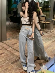 KOSAHIKI Korean Fashion Cute Y2K Tank Top Female Lace Design Kawaii Clothes Sleeveless O Neck Slim Basic Casual Crop Vest Tees - Image 4