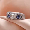 Skyrim Stainless Steel Owl Ring Women Men Vintage Finger Rings Punk Gothic Animal Jewelry Birthday Gift Wholesale - Image 4