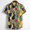 Men Dashiki Fashion African Loose Blouse Tee Tops Bazin Riche Dubai India T Shirt Ankara Homme Short Sleeve Print Maxi Clothing - Image 4