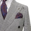 Cenne Des Graoom 2023 Classic Full Men's Suit Plaid 2 Pcs Vintage Double-Breasted Jacket Vest Pants for Office Business Wedding - Image 3