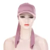 New Soft Modal Muslim Turban Hat Islamic Women Bonnet India Hat Solid Sun Shade Long Ribbon Cap Female Chemotherapy Headwrap - Image 3