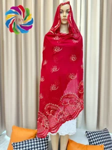 African Scarf chiffon For Muslim Women Diamonds Embroidery India Turkey Abaya Pray Headscarf Big Knitted Shawl hijab dubai scar - Image 6