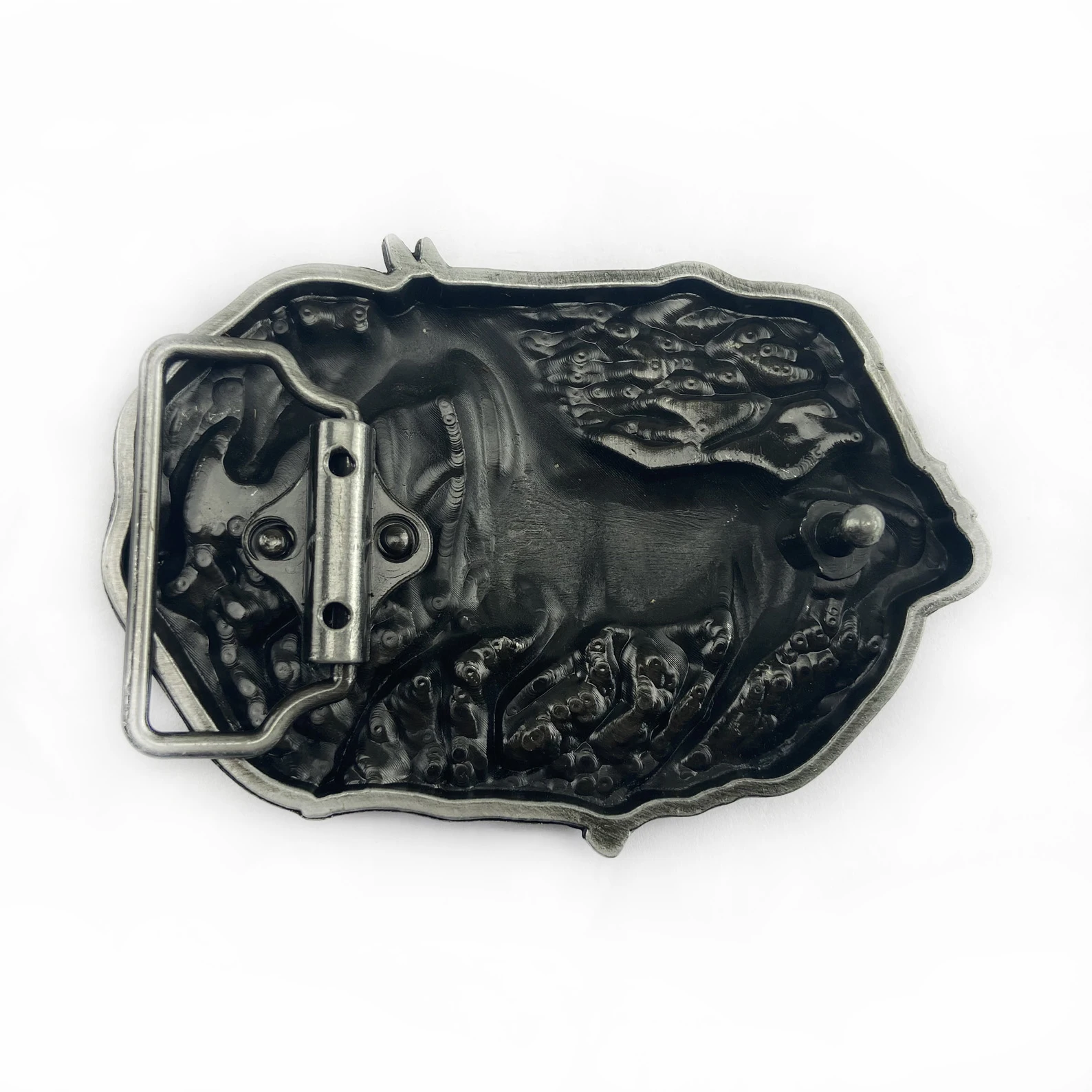 WesBuck Brand Cool Horse Metal New Vintage Belt Buckle Handmade Homemade Accessories Waistband DIY Western Cowboy Rock Style - Image 4