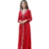 Asian Ethnic Embroidered Dress Three Quarter Sleeve Traditional Indian Clothing Turkish/Pakistan/India Women Costume - Image 4