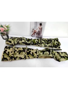 20cm Sexy Platform Fetish Camouflage Over The Knee Boots For Women 8Inch Exotic Strip Pole Dance Shoes Exotic High Heels Gothic - Image 4