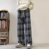 Japan Spring Oversized Summer Harajuku Clothing Teachwear Baggy Y2K Clothes Plaid Pants Men Hip Hop Streetwear Korean Clothes - Image 2