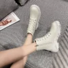 2023 New Plush Warm Fur Ankle Boots for Women Autumn Winter Motorcycle Boots Platform Gothic Shoes Women Combat Boots - Image 3