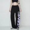 Women Pants High Waist Printed Hiphop American Jazz Vintage Loose Sporty Y2k Trousers Korean Fashion Streetwear Women Clothing - Image 4