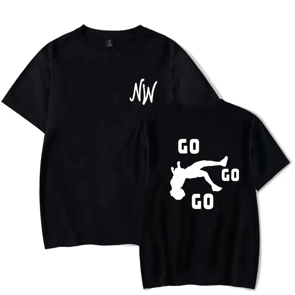 Streetwear Nidal Wonder Go Go Go Merch T-shirt Women Men Crewneck Short Sleeve Tee Fashionable Versatile Comfortable Large tees