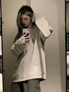 American Retro Print T Shirt Women Autumn Casual Long Sleeve Oversized Tops Female Korean Fashion Harajuku Loose Y2k Streetwear - Image 5