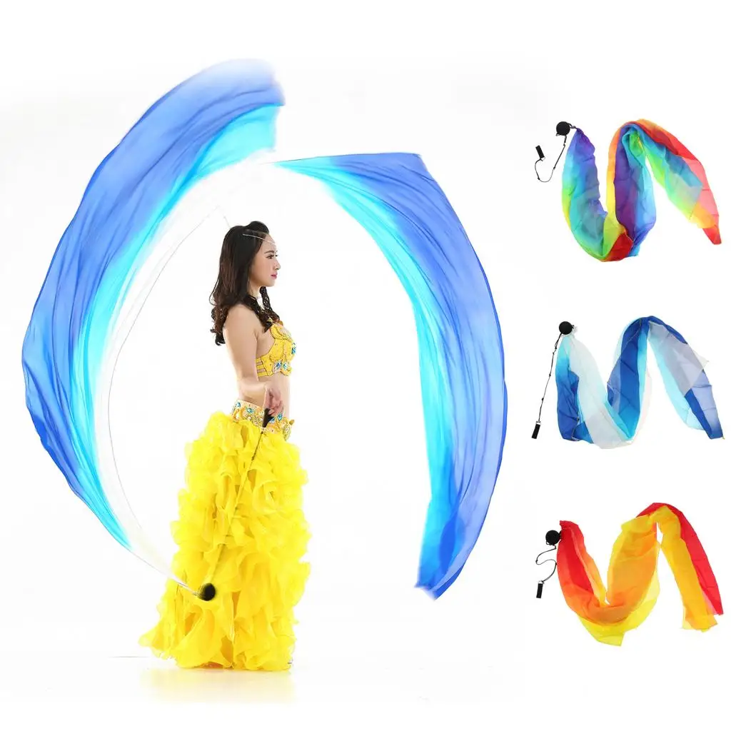 Flowy Silk Poi Throw Balls for Belly Dance  Accessories