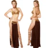 Adult Arab and India Girl Costumes Sexy Princess Leia Slave Costume Halloween Cosplay Egyptian Goddess Masquerade Party Dress - Image 2