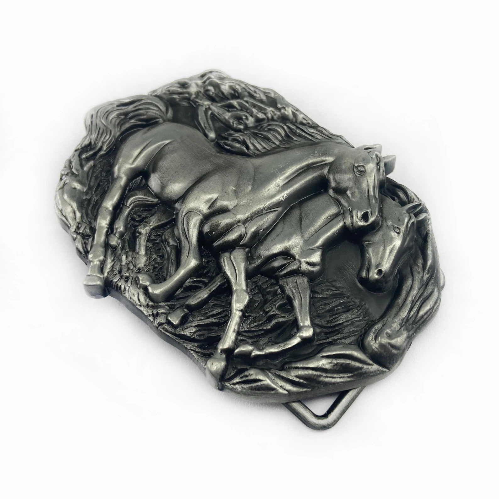 WesBuck Brand Cool Horse Metal New Vintage Belt Buckle Handmade Homemade Accessories Waistband DIY Western Cowboy Rock Style - Image 3