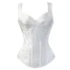 Women Corset with Straps Overbust Corsets Vest Steampunk Corsets and Bustiers Lace Up Boned Jacquard Corset Top - Image 4