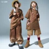 Hip Hop Girls Personalized T-shirt Gradient Baggy Pants Boys Street Dance Cago Shorts Child Streetwear Kids Jazz Clothes Sets - Image 3