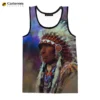 Fashion Summer Men Tank Tops Sleeveless T Shirts 3D Indians Digital Printing Harajuku Tops Unisex 3D Printed Oversized Tees - Image 4