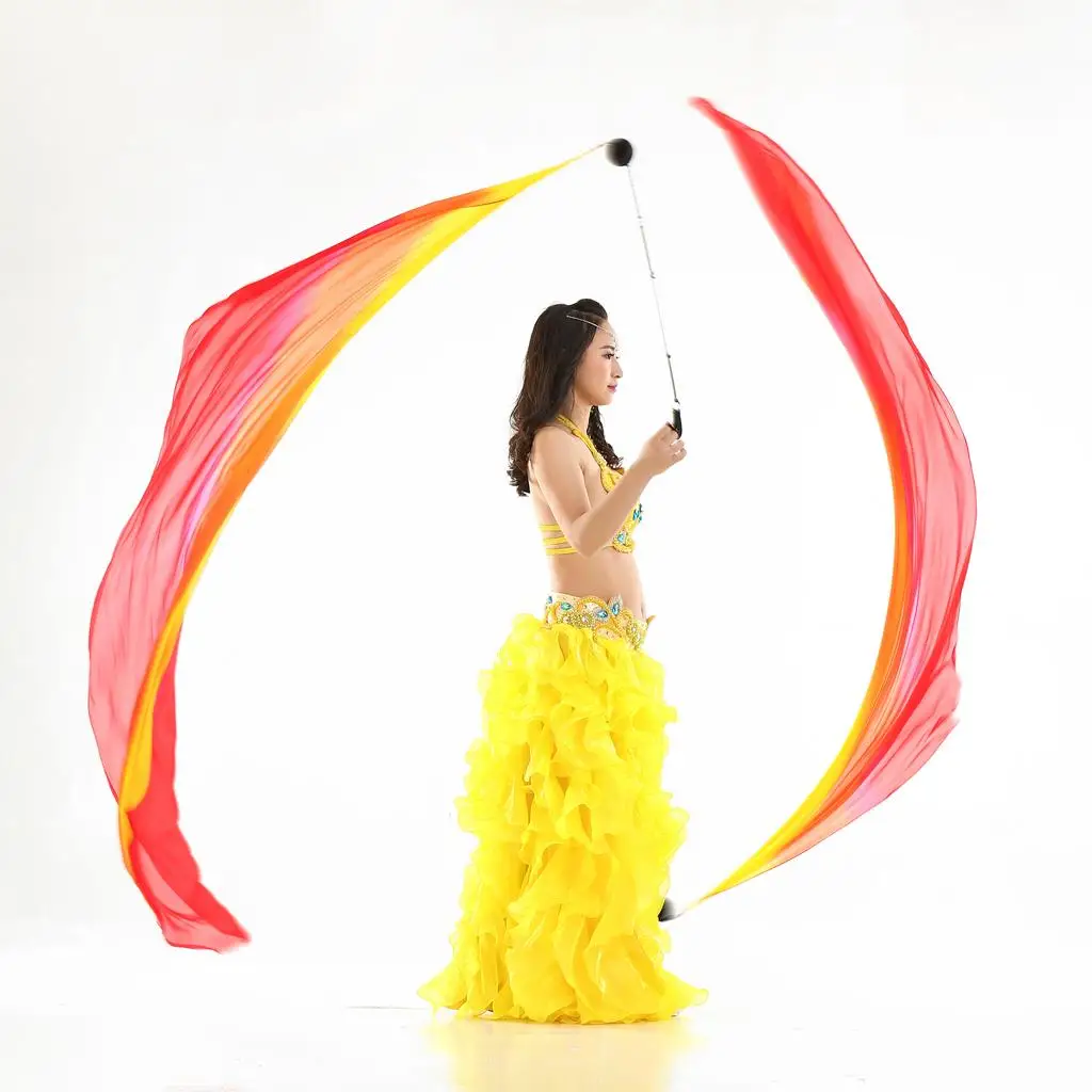 Flowy Silk Poi Throw Balls for Belly Dance  Accessories