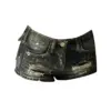 Summer Women Dark Academia 2000s Kpop Japanese Gyaru Hole Jean Shorts Ripped Denim Hot Pants Y2k Streetwear Harajuku E-girl Sexy