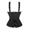 Women Corset with Straps Overbust Corsets Vest Steampunk Corsets and Bustiers Lace Up Boned Jacquard Corset Top - Image 3