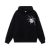 Male Clothes Hip Hop Sweatshirt for Men Aesthetic Spider Black Hooded Hoodies Graphic Streetwear No Brand Warm Korean Style S - Image 5