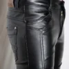 Mens Fashion Multi-zipper Pu Leather Pants Nightclub Stage Singer Prom Faux Leather Pants Men Punk Rock Steampunk Trousers Male - Image 3