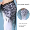 Thailand/India/Arab Dancer Skirt Women Sexy Belly Dance Hip Scarf Wrap Belt Dancer Skirt Female Show Costumes Sequins Tassels - Image 5