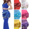 Thailand/India/Arab Dancer Sequins Tassels Skirt Women Sexy Belly Dance Hip Scarf Wrap Belt Dancer Skirt Female Show Costumes - Image 2