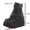 Women Boots Platform High Wedges Heels 2023 Autumn Winter NewPunk Halloween Witch Cosplay Women Boots Gothic Botas De Mujer 2024 - Image 5