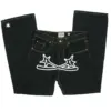 Y2K Jeans Men Hip Hop Gothic Street New Rock Clothing Jeans Women Pants Harajuku Casual Black Denim Trousers Streetwear