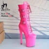 20cm Thin High Heels Ankle Boots Platform Unisex Botas Stripper Gothic Belt Buckle Pole Dance Heels Women Buckle Party Shoes - Image 4