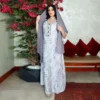 New Spring Floral Print Muslim Abaya Dress Women Modest Dubai Arab Turkey Morocco Kaftan Islamic India Gown Robe Vestido 2022 - Image 2