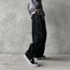 Vintage Y2k Baggy Pants Fashion Streetwear Wide Leg Oversize Cargo Pants Men Full-length Straight Long Trousers 2024 New - Image 5