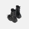 Female 2023 New Small Internet Red Muffin Platform Motorcycle Gothic Lace-up Middle Cyberpunk Punk Boots Women Shoes - Image 5