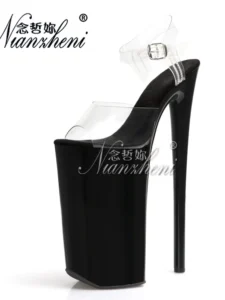 26cm high heels Platform Sandals sexy 10Inches Womens pole dance strips Full Dress Fetish Peep Toe Exotic Dancer Elegant Gothic - Image 2