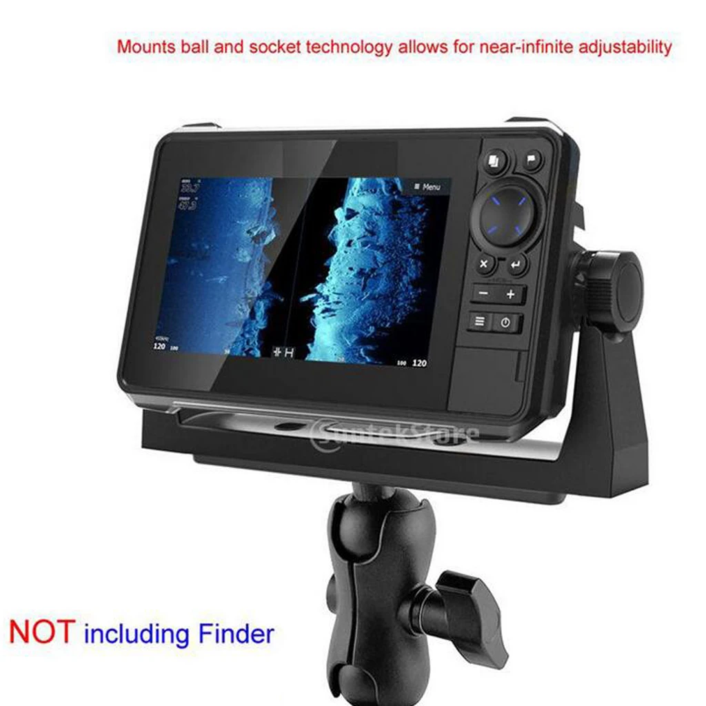 Durable Fish Finder Mount Nylon Marine Fishfinder Ball-Mount Bracket Holder