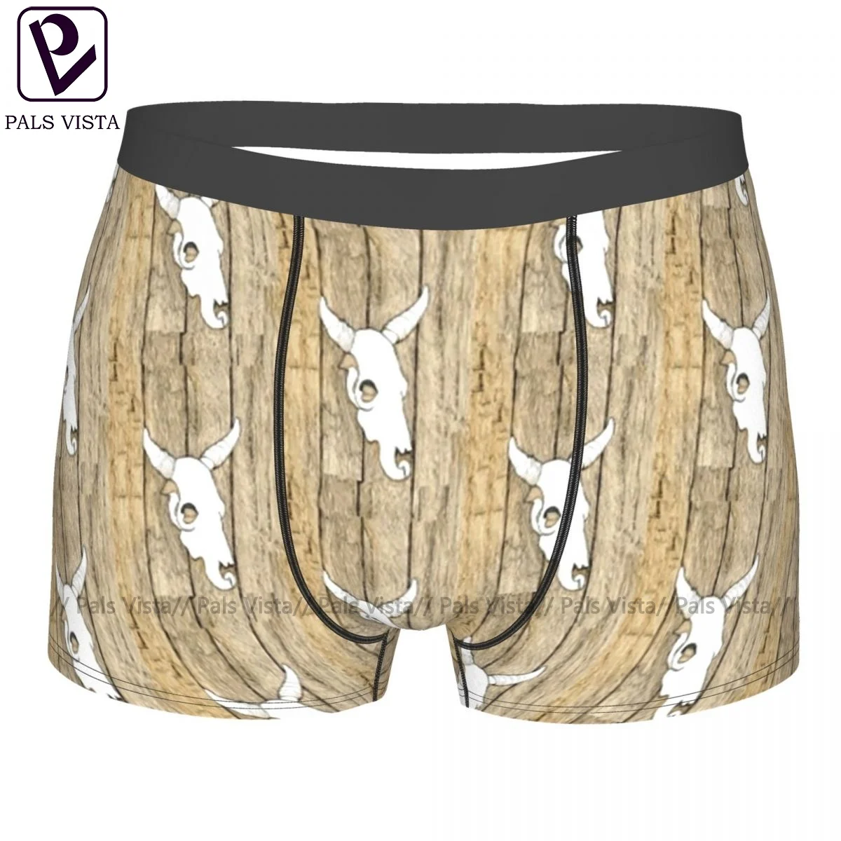 Skull Underwear Pouch Hot Polyester Trunk Design Sexy Men Boxer Brief