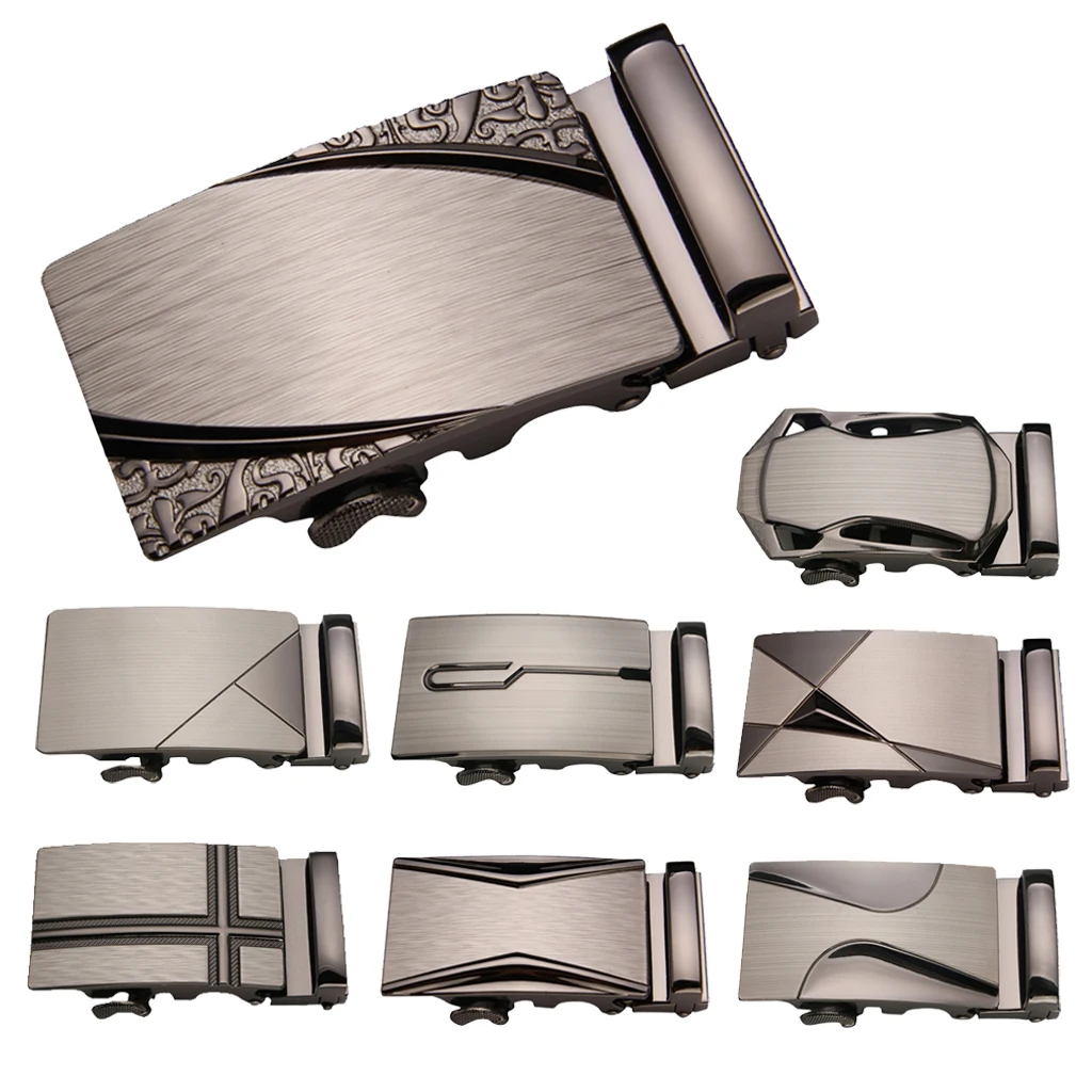 Belt Buckle Men Automatic Buckle Business Men Luxury Leather Waistband Buckles Men Waistband Ratchet Belt Buckle without belt