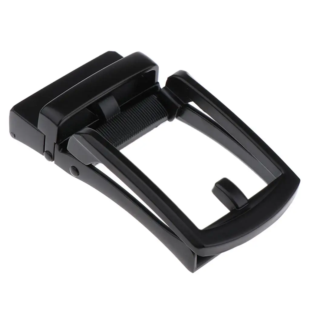 Polished Metal Belt Buckle Replacement Automatic Ratchet 35mm Belt Parts