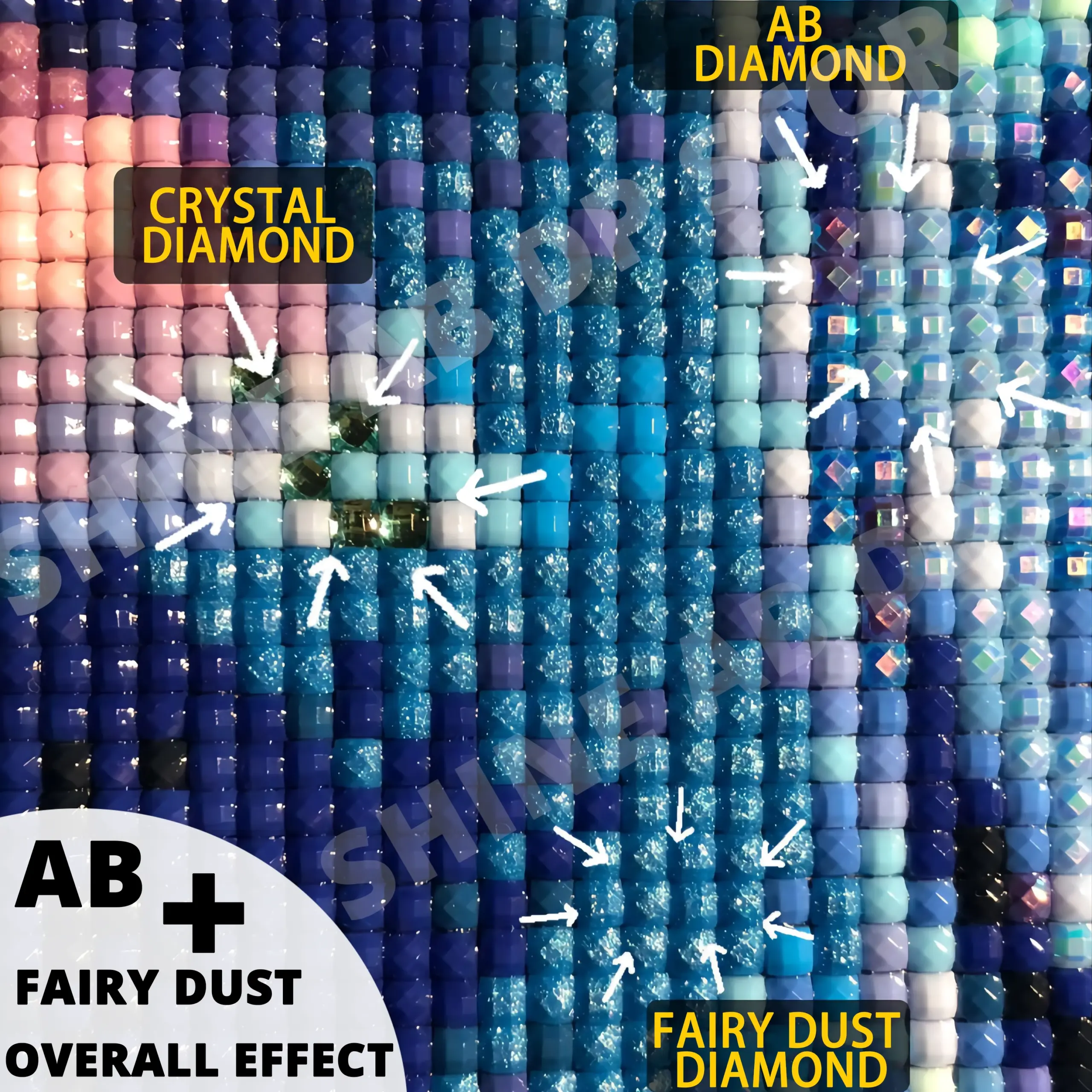 AB Fairy Dust DIY 5D Diamond Painting Animal Cat Fantasy Cartoon Girl Embroidery Handmade Mosaic Set Cross Stitch Home Decor - Image 2